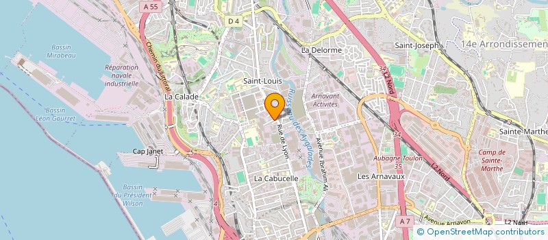 localisation de l'entreprise SOCIETE TRANS LO ROBAISSA à MARSEILLE
