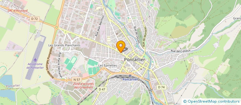 localisation de l'entreprise SOCIETE TRANSFORMATIONS ET CONSTRUCTIONS à PONTARLIER