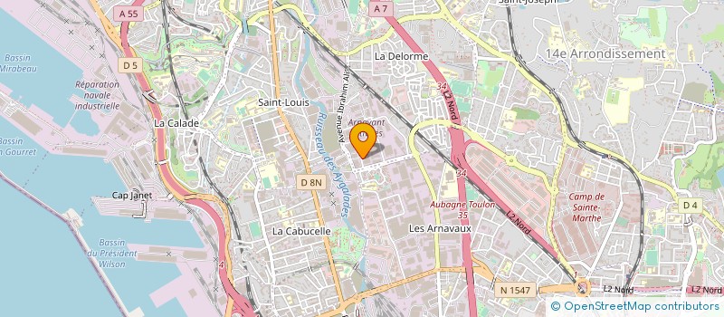 localisation de l'entreprise SOCIETE TRANSIT INTERNATIONAL LOGISTIQUE à MARSEILLE