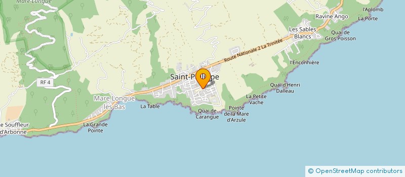 localisation de l'entreprise SOCIETE TRANSPORT ET TOURISTIQUE  HOAREAU  SAINT-PHILIPPE