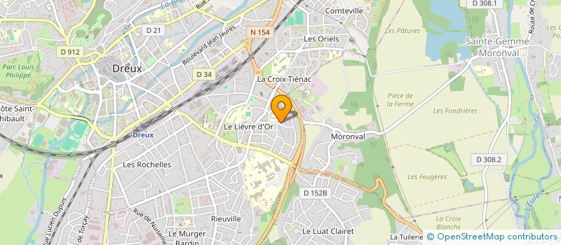 localisation de l'entreprise SOCIETE TRANSPORT PERSONNES DANIYAH VTC à DREUX