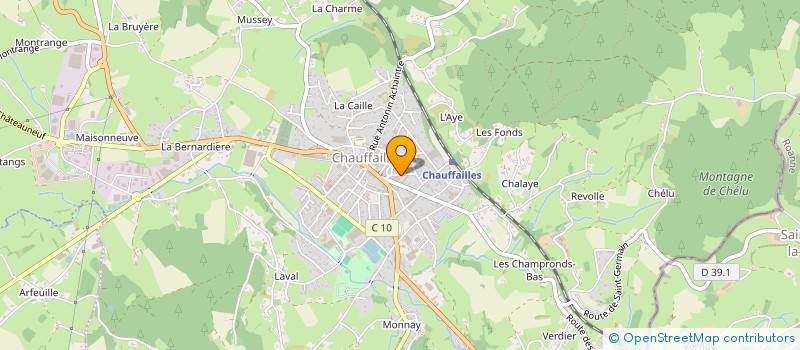 localisation de l'entreprise SOCIETE TRANSPORT REGIS à CHAUFFAILLES