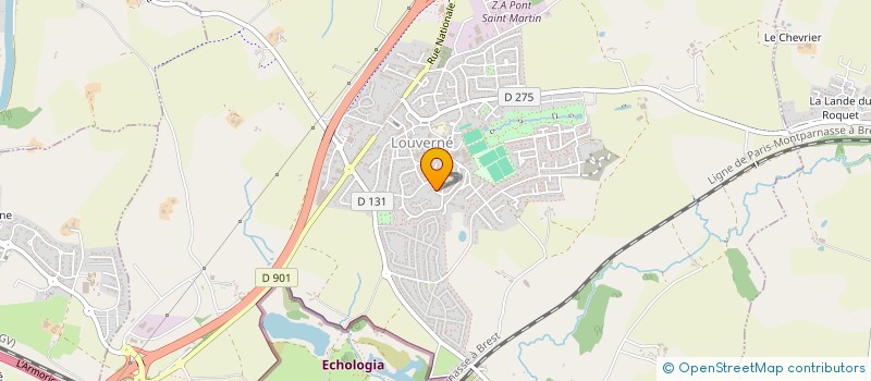 localisation de l'entreprise SOCIETE TRANSPORTS BLOTIERE à LOUVERNE