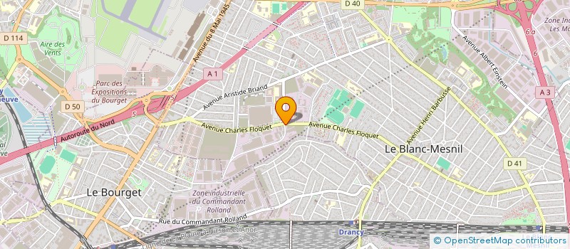 localisation de l'entreprise SOCIETE TRANSPORTS CORVISIER à LE BLANC-MESNIL