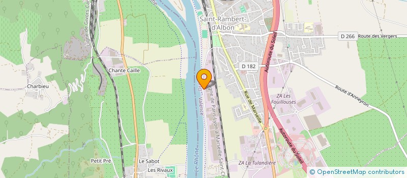 localisation de l'entreprise SOCIETE TRANSPORTS ET EMBALLAGES RHODANIENS à SAINT RAMBERT D'ALBON