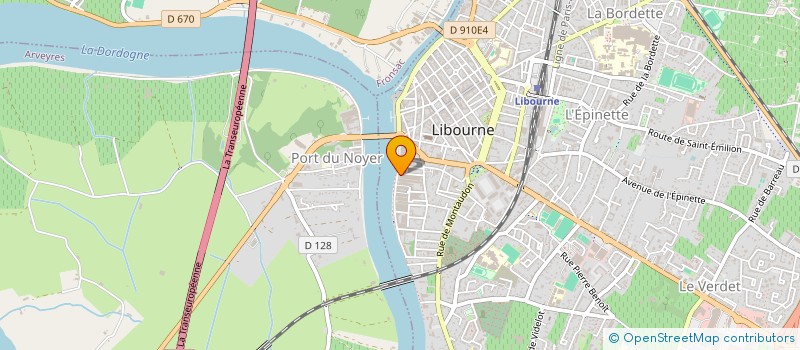 localisation de l'entreprise SOCIETE TRANSPORTS INDUSTRIELS OUEST à LIBOURNE