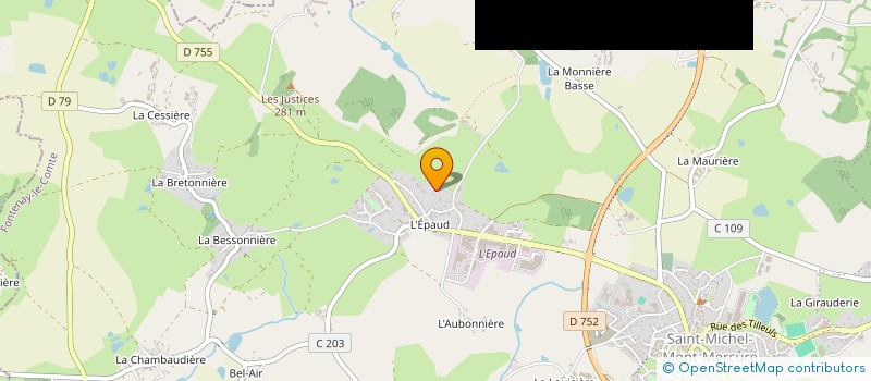 localisation de l'entreprise SOCIETE TRANSPORTS MICHELAISE CHARRIER - STMC 85 à SEVREMONT