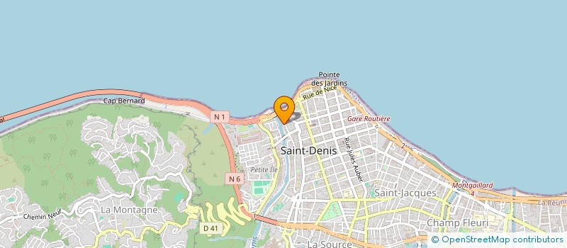 localisation de l'entreprise SOCIETE TRAVAUX BATIMENTS L'OCEAN INDIEN à SAINT-DENIS