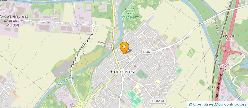localisation de l'entreprise SOCIETE TRAVAUX DU NORD à COURRIERES