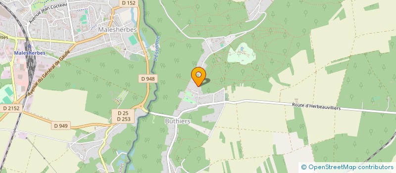 localisation de l'entreprise SOCIETE TRAVAUX ET BATIMENTS à BUTHIERS