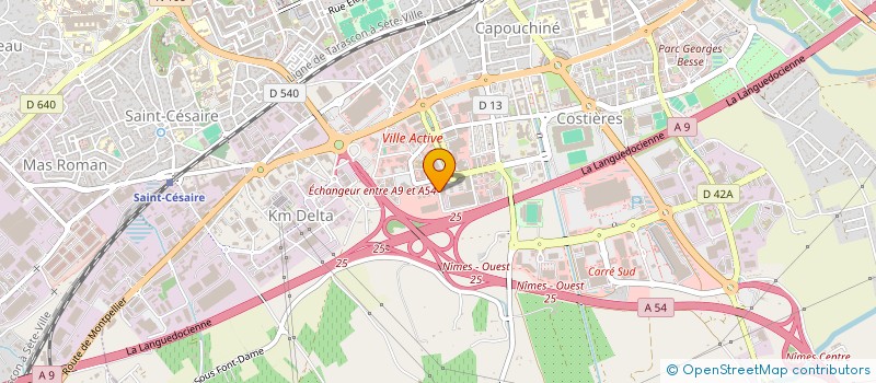 localisation de l'entreprise SOCIETE TRAVAUX ET MATERIEL LANGUEDOC à NIMES