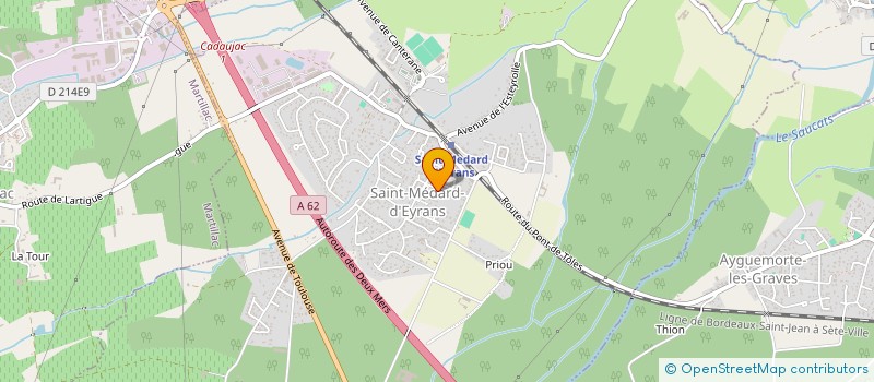 localisation de l'entreprise SOCIETE TRAVAUX ET PROJETS  SAINT-MEDARD-D'EYRANS