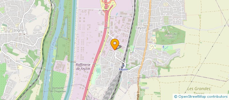 localisation de l'entreprise SOCIETE TRAVAUX INDUSTRIELS PETROLIERS  FEYZIN