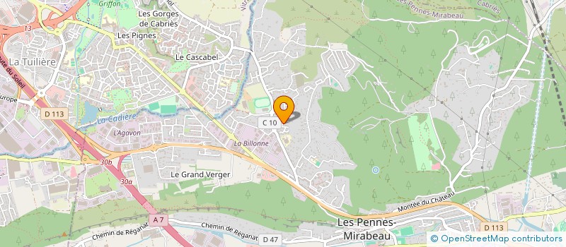 localisation de l'entreprise SOCIETE TRAVAUX MACONNERIE ET PEINTURE à LES PENNES-MIRABEAU