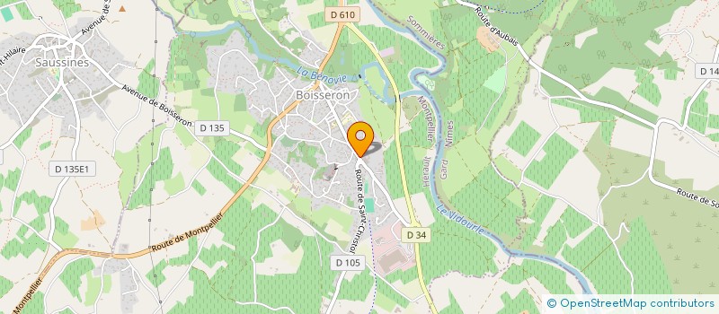 localisation de l'entreprise SOCIETE TRAVAUX PUBLICS BASTIDE à BOISSERON