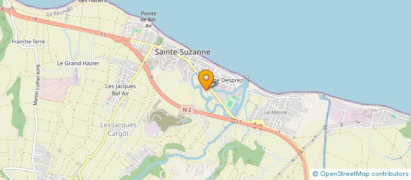 localisation de l'entreprise SOCIETE TRAVAUX PUBLICS DE L'EST à SAINTE-SUZANNE