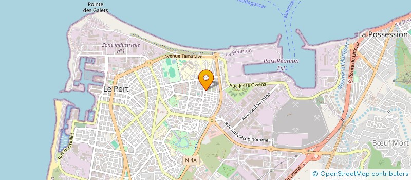 localisation de l'entreprise SOCIETE TRAVAUX PUBLICS DE L'OCEAN INDIEN à LE PORT