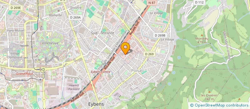 localisation de l'entreprise SOCIETE TRAVAUX SPECIAUX ALPES  SAINT-MARTIN-D'HERES