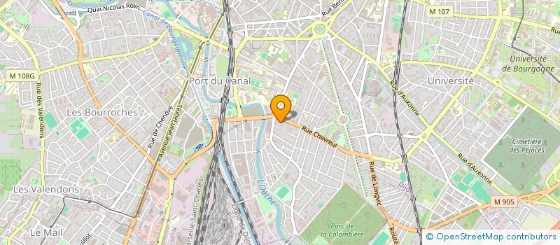 localisation de l'entreprise SOCIETE TRAVIF à DIJON
