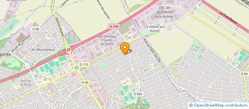 localisation de l'entreprise SOCIETE TREMBLAYSIENNE DE TRANSPORTS  TREMBLAY-EN-FRANCE