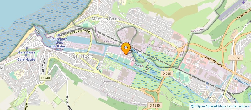 localisation de l'entreprise SOCIETE TREPORTAISE DE BATIMENT  LE TREPORT