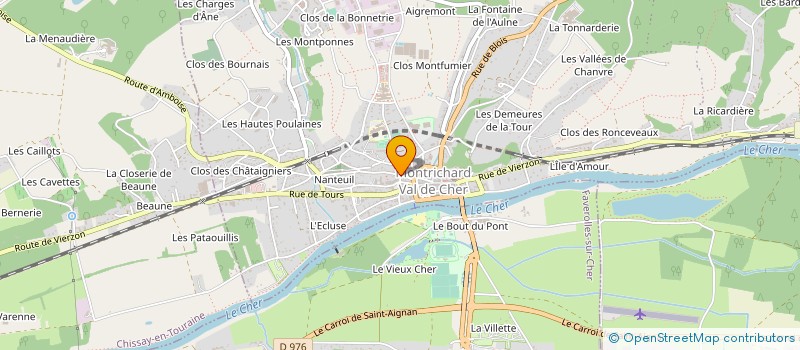 localisation de l'entreprise SOCIETE TRICOCHE ET ATHANASE à MONTRICHARD-VAL-DE-CHER