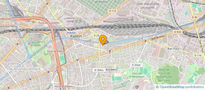 localisation de l'entreprise SOCIETE TRICOZETTE à PANTIN