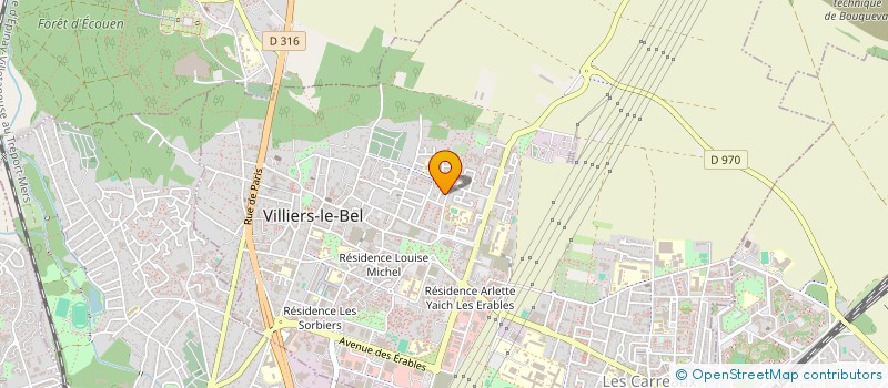 localisation de l'entreprise SOCIETE TSV  VILLIERS LE BEL