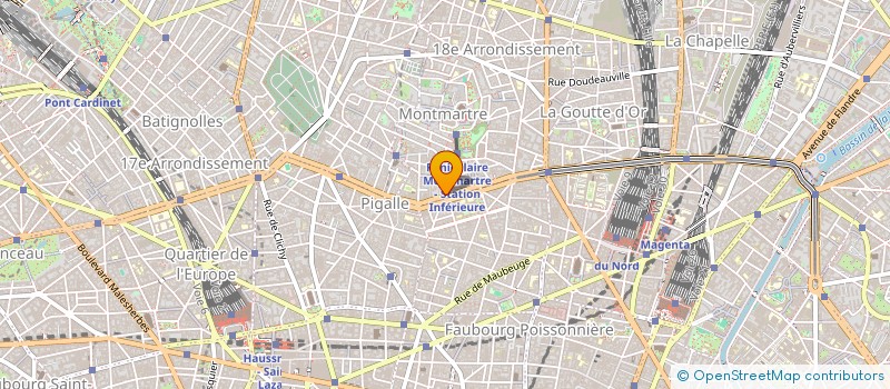 localisation de l'entreprise SOCIETE TUNIS PATISSERIE  PARIS 18