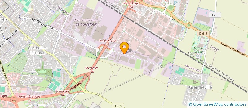 localisation de l'entreprise SOCIETE TUYAUTERIE ET CHAUDRONNERIE à GRENTHEVILLE