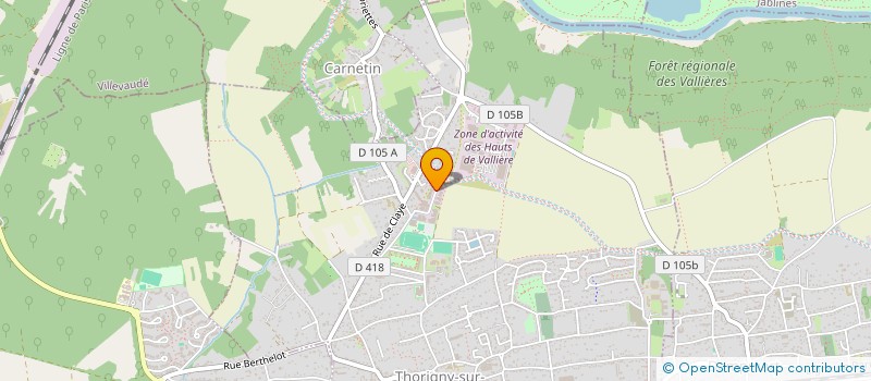 localisation de l'entreprise SOCIETE TUYAUTERIE INDUSTRIELLE BATIMENT à THORIGNY-SUR-MARNE