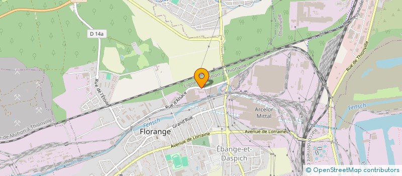 localisation de l'entreprise SOCIETE TUYAUTERIE SPRINKLER à FLORANGE