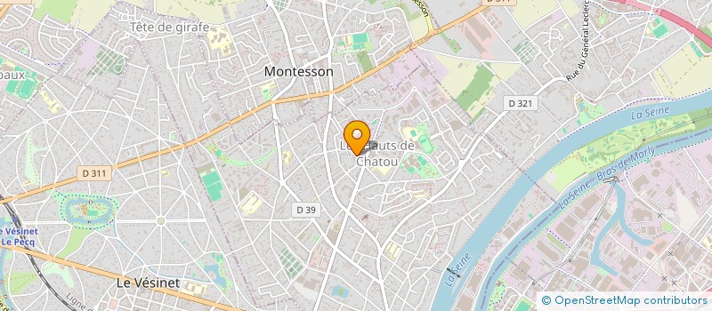 localisation de l'entreprise SOCIETE U & P à CHATOU