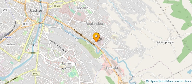 localisation de l'entreprise SOCIETE UNIFIEE DE DEVELOPPEMENT POUR L'APPROVISIONNEMENT EN BOIS DES INDUSTRIES ET DES SCIERIES à CASTRES