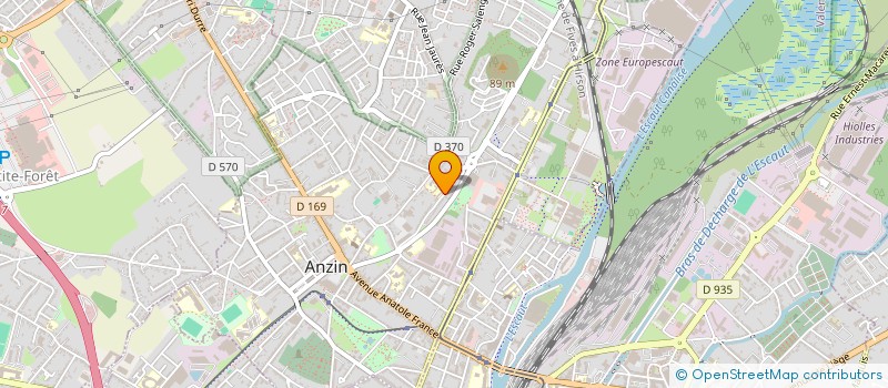 localisation de l'entreprise SOCIETE URBA DESIGN à ANZIN