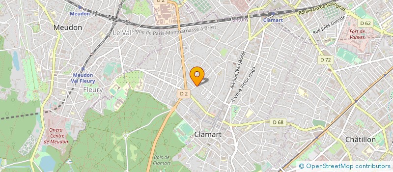 localisation de l'entreprise SOCIETE USINAGE DES MATIERES PLASTIQUES à CLAMART