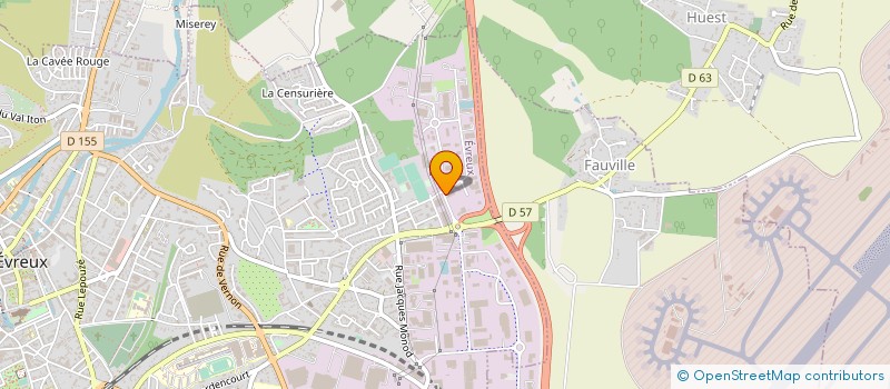 localisation de l'entreprise SOCIETE USINAGE HAUTE TECHNOLOGIE à EVREUX
