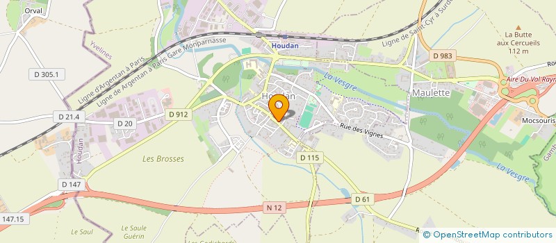 localisation de l'entreprise SOCIETE VAILLANT ET CIE à HOUDAN