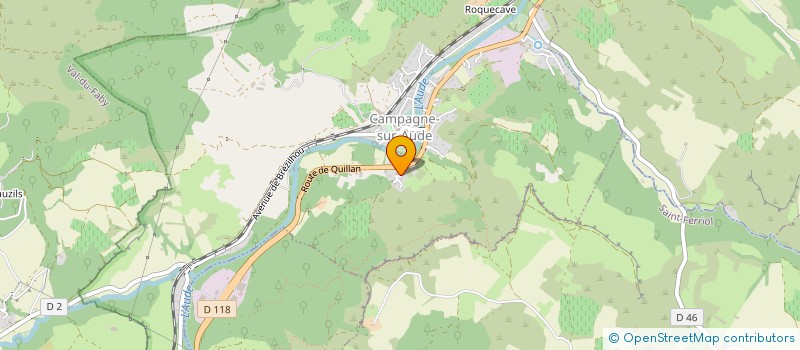 localisation de l'entreprise SOCIETE VALLAR ET COMPAGNIE à CAMPAGNE-SUR-AUDE