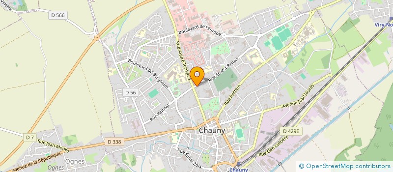 localisation de l'entreprise SOCIETE VAN ACKER à CHAUNY