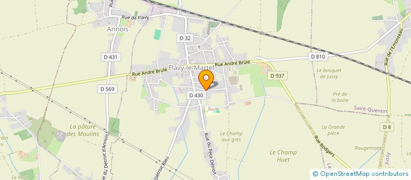 localisation de l'entreprise SOCIETE VAN ENERGIES à FLAVY-LE-MARTEL