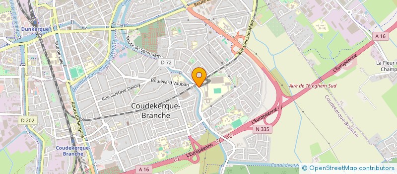 localisation de l'entreprise SOCIETE VANDENBROUCKE  COUDEKERQUE-BRANCHE