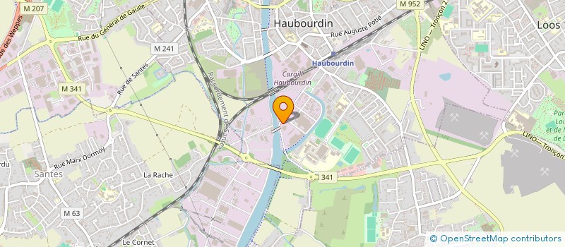 localisation de l'entreprise SOCIETE VANLAER  HAUBOURDIN