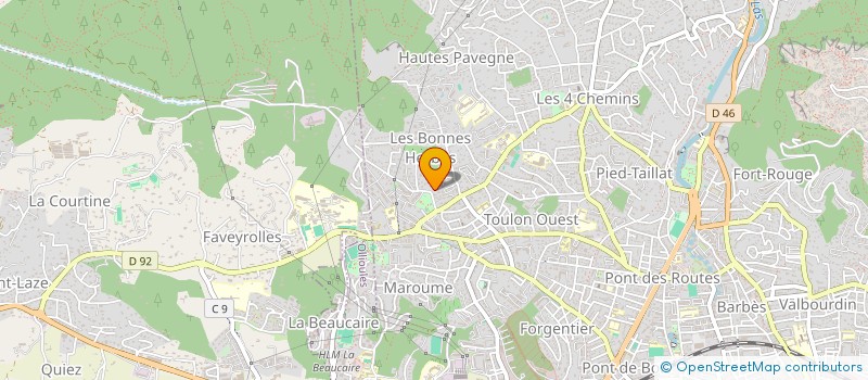 localisation de l'entreprise SOCIETE VAROISE BATIMENT à TOULON