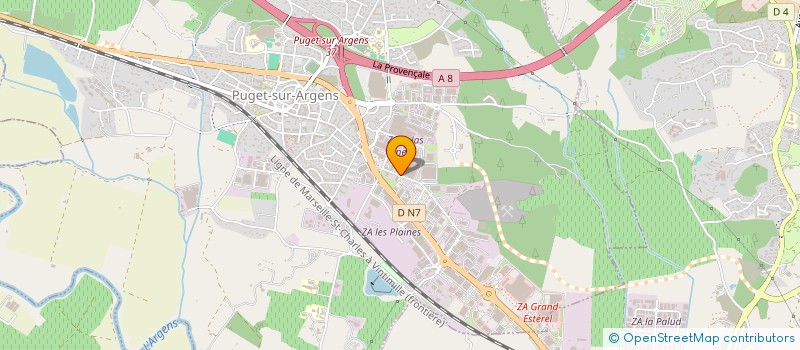 localisation de l'entreprise SOCIETE VAROISE DE CONSTRUCTION  PUGET-SUR-ARGENS