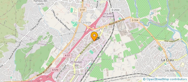localisation de l'entreprise SOCIETE VAROISE DE DIFFUSION à LA FARLEDE