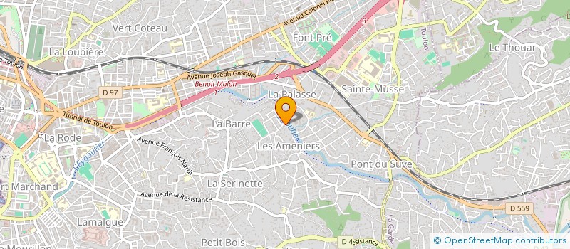 localisation de l'entreprise SOCIETE VAROISE DE TRAVAUX ELECTRIQUES à TOULON