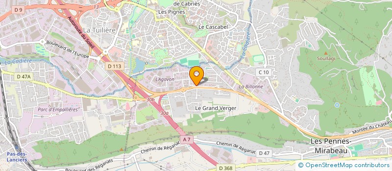 localisation de l'entreprise SOCIETE VAUBAN CONSTRUCTION à LES PENNES-MIRABEAU