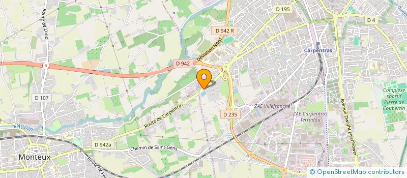 localisation de l'entreprise SOCIETE VAUCLUSIENNE D'AUTOMOBILES à CARPENTRAS