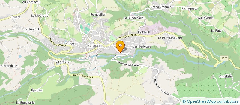 localisation de l'entreprise SOCIETE VERCASSON à PELUSSIN